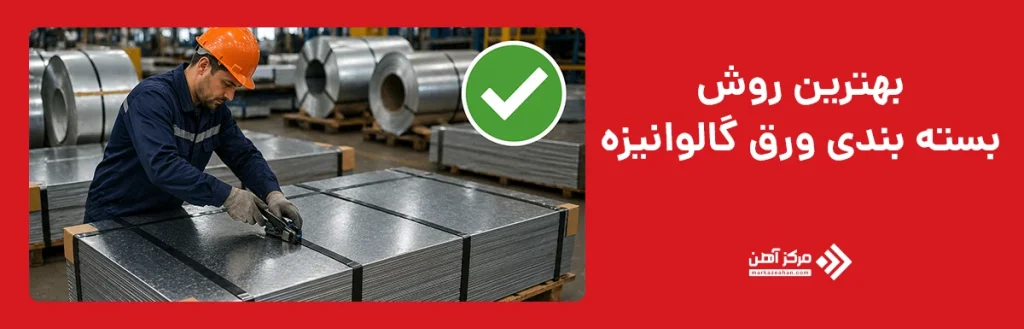 بهترین روش بسته بندی ورق گالوانیزه