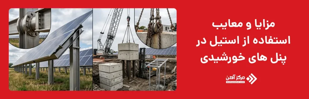 مزایا و معایب استفاده از استیل در پنل های خورشیدی