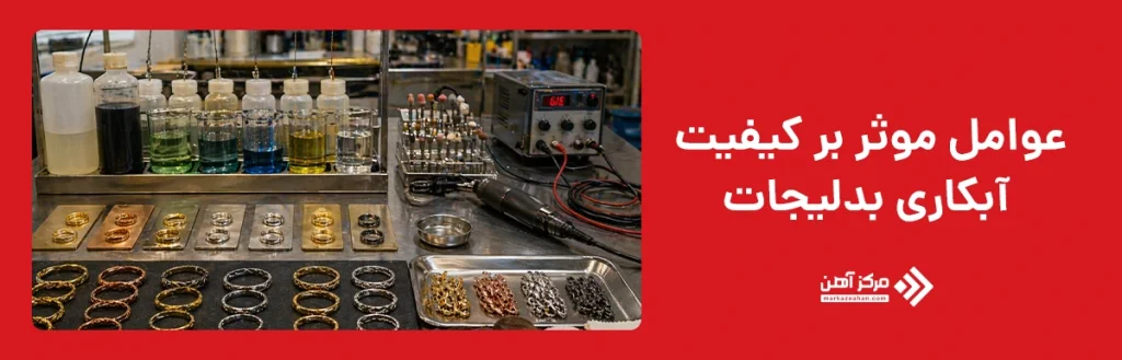 عوامل موثر بر کیفیت آبکاری بدلیجات