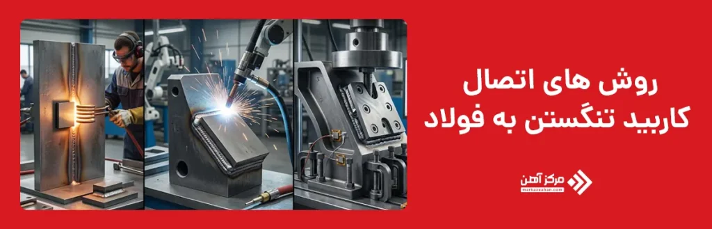 روش های اتصال کاربید تنگستن به فولاد
