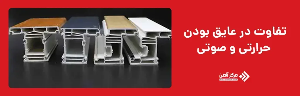 تفاوت در عایق بودن حرارتی و صوتی
