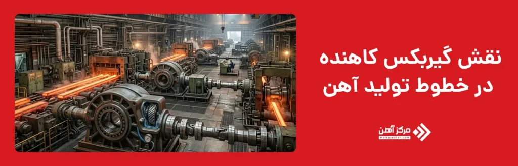 نقش گیربکس کاهنده در خطوط تولید آهن