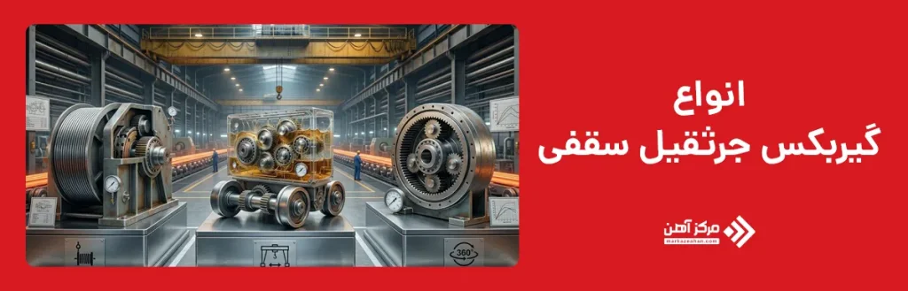 انواع گیربکس جرثقیل سقفی
