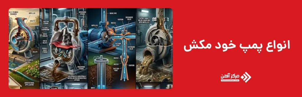 انواع پمپ خود مکش