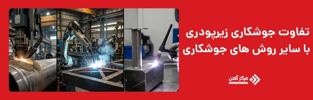 تفاوت جوشکاری زیرپودری با سایر روش های جوشکاری
