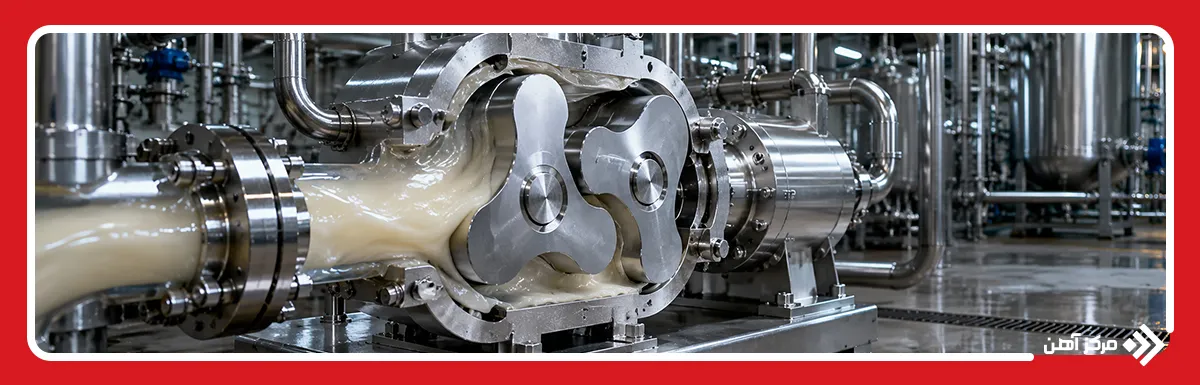 پمپ جابجایی مثبت لوب دوار (Rotary Lobe Pump)