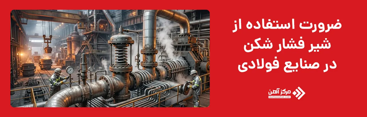 ضرورت استفاده از شیر فشار شکن در صنایع فولادی