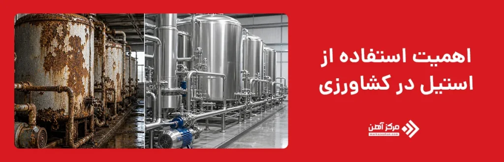 چرا استفاده از استیل در کشاورزی اهمیت دارد؟