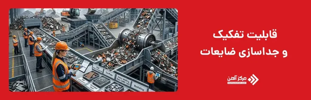 قابلیت تفکیک و جداسازی ضایعات