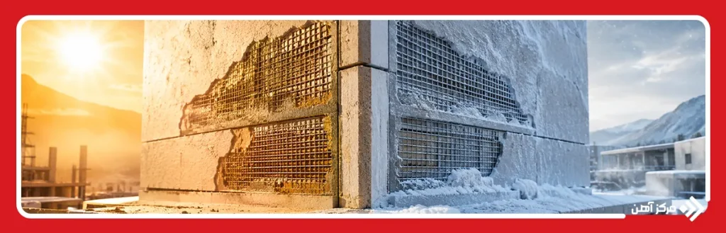 تفاوت در مقاومت در برابر تغییرات دمایی
