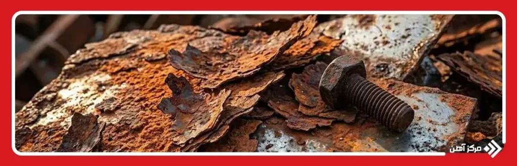 میزان زنگ زدگی و اکسیداسیون سطحی