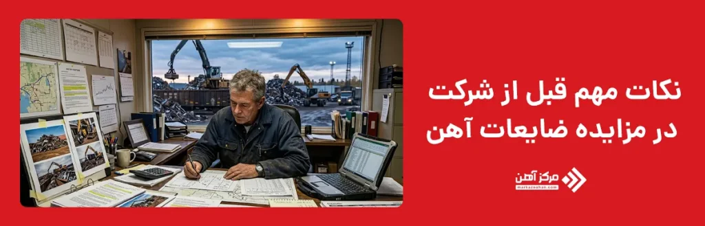 نکات مهم قبل از شرکت در مزایده ضایعات آهن
