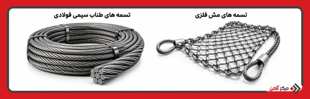 انواع تسمه های فلزی برای حمل و مهار بار