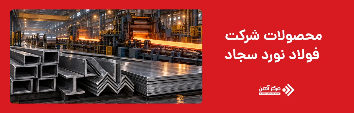 محصولات شرکت فولاد نورد سجاد