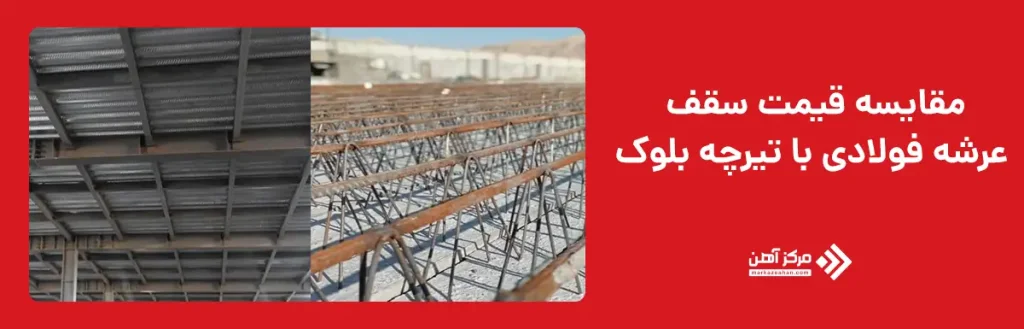 مقایسه قیمت سقف عرشه فولادی با تیرچه بلوک
