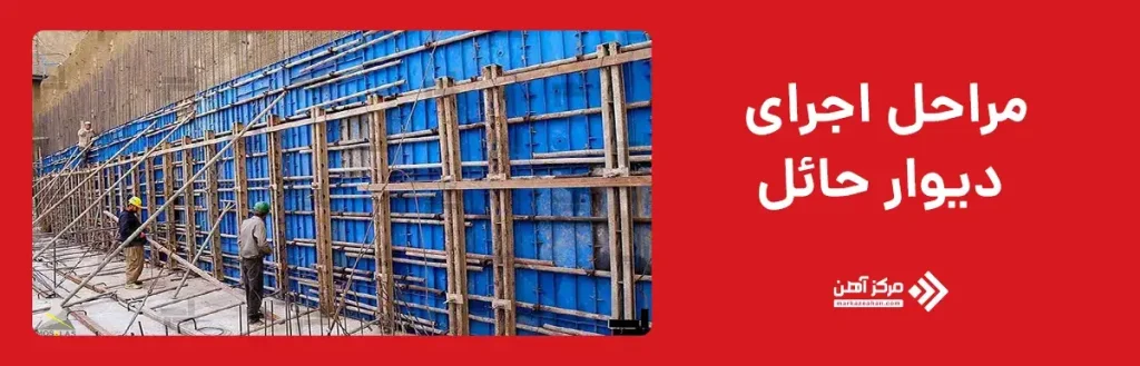 مراحل اجرای دیوار حائل