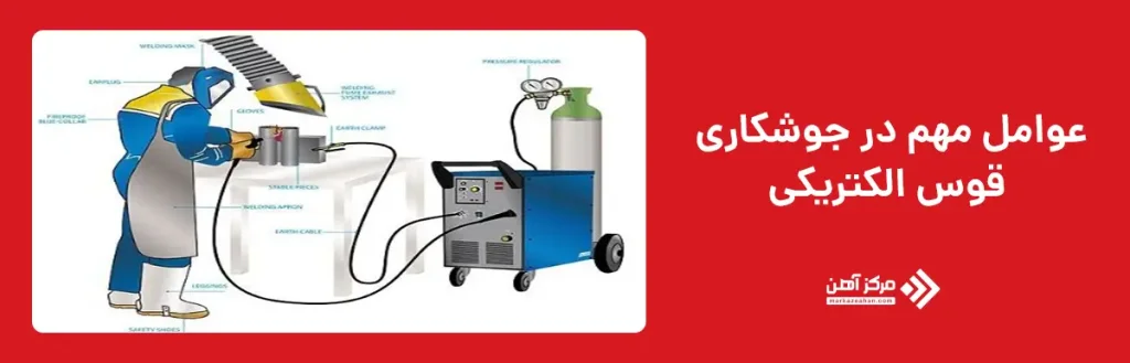 عوامل مهم در جوشکاری قوس الکتریکی