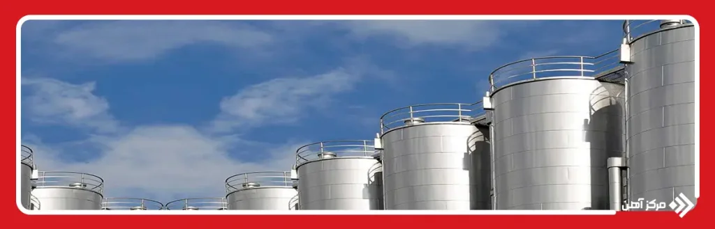 شکل کلی مخازن استیل