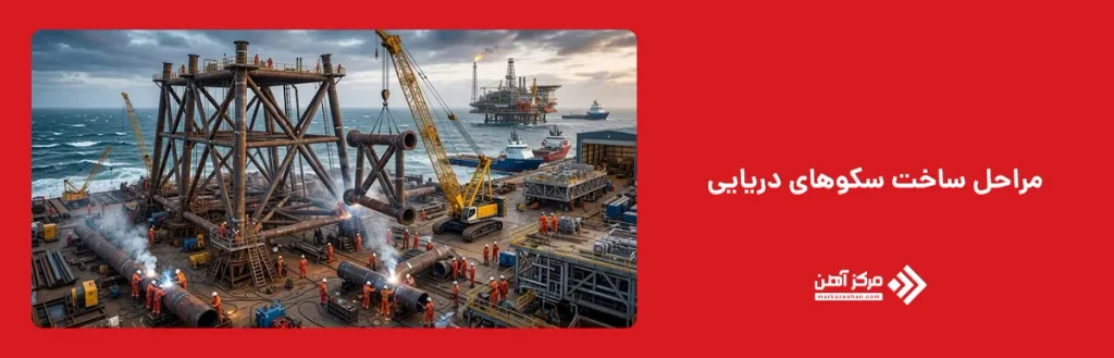 مراحل ساخت سکوهای دریایی
