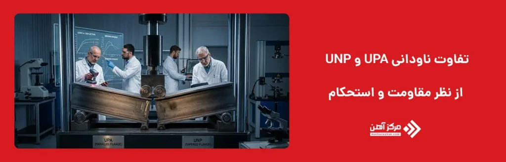 تفاوت ناودانی upa و unp از نظر مقاومت و استحکام