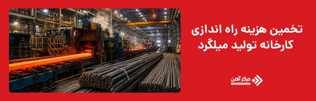 تخمین هزینه راه اندازی کارخانه تولید میلگرد
