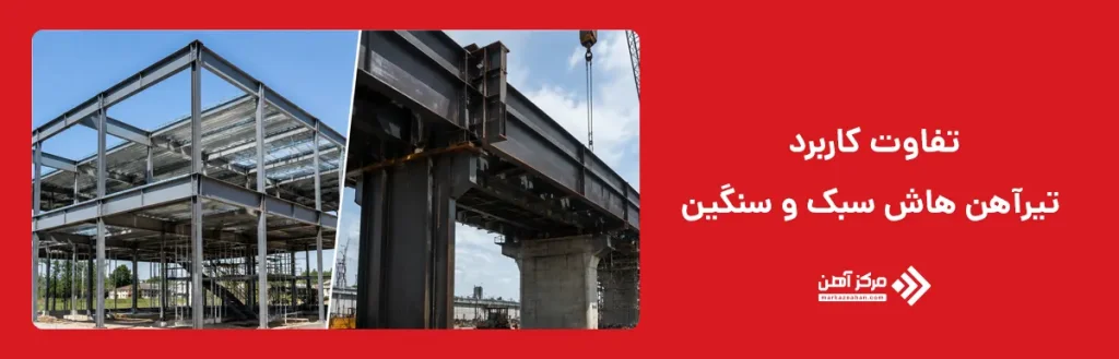 تفاوت کاربرد تیرآهن هاش سبک و سنگین