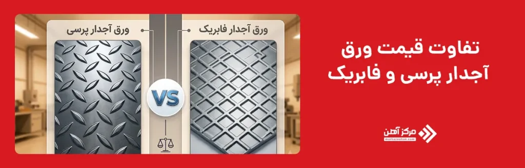 تفاوت قیمت ورق آجدار پرسی و فابریک
