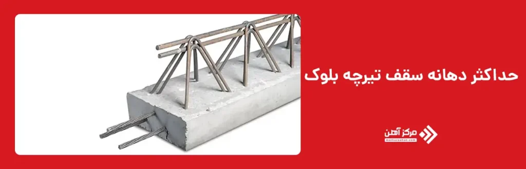دهانه سقف تیرچه بلوک