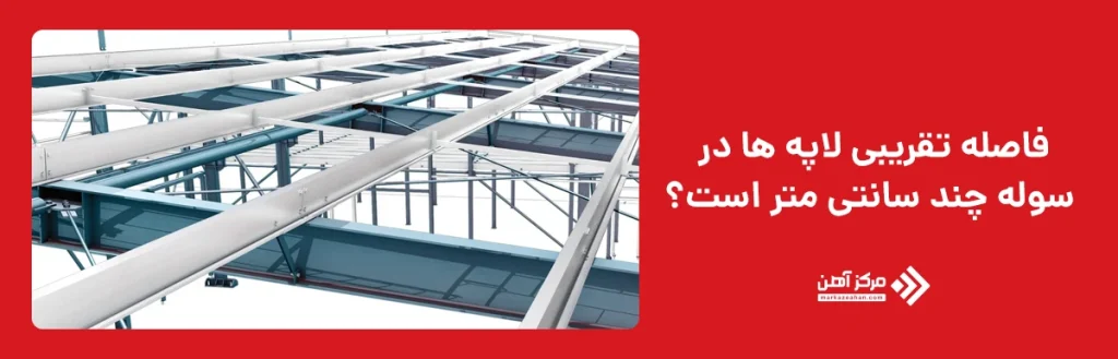 فاصله تقریبی لاپه‌ ها در سوله چند سانتی متر است؟