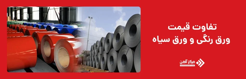 تفاوت قیمت ورق رنگی و ورق سیاه