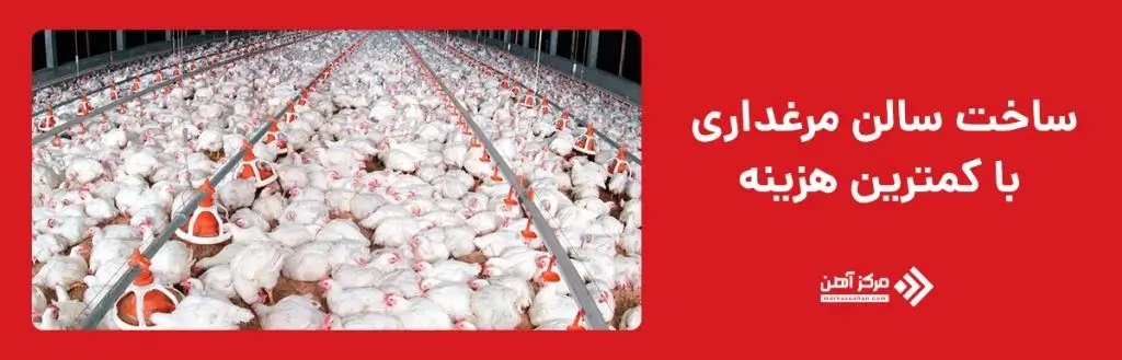 ساخت سالن مرغداری با کمترین هزینه