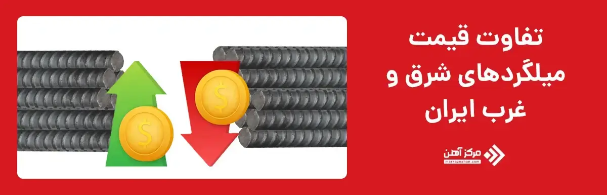 مقایسه قیمت میلگرد در شرق و غرب ایران