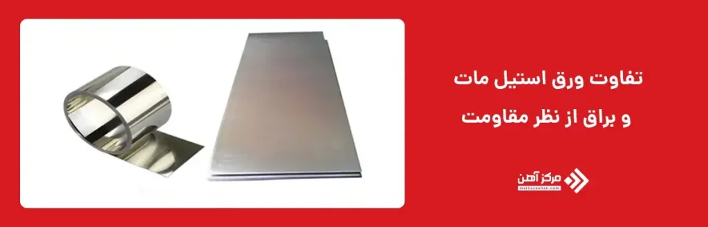 تفاوت ورق استیل مات و براق از نظر مقاومت 
