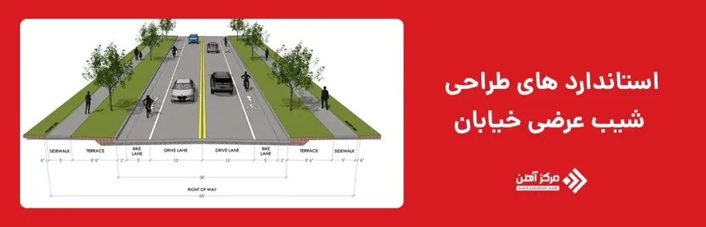 استانداردهای طراحی شیب عرضی خیابان