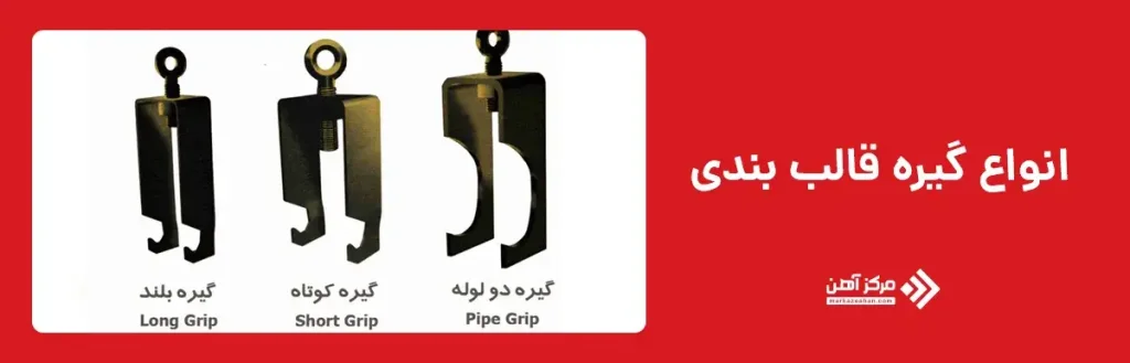انواع گیره قالب بندی