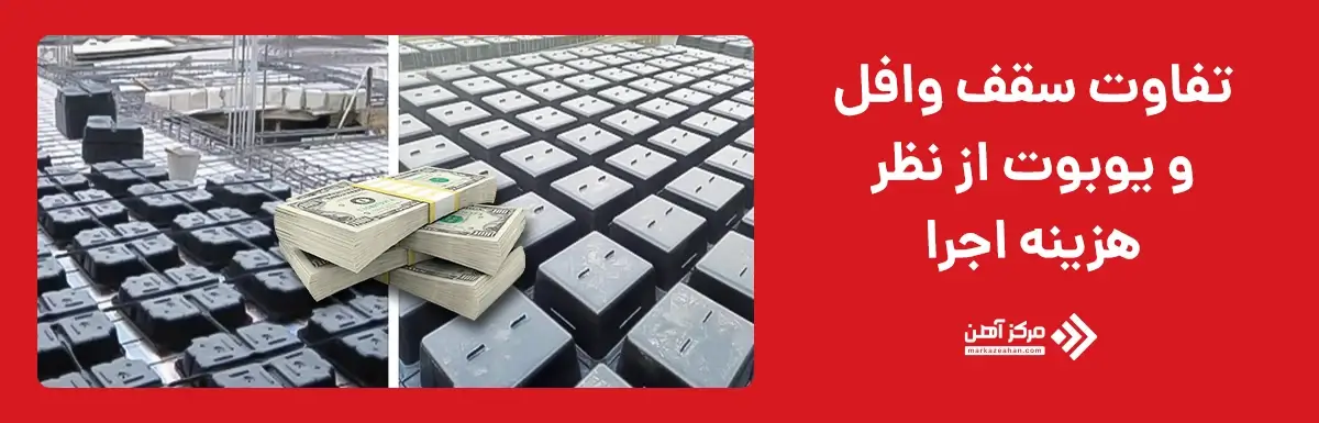تفاوت سقف وافل و یوبوت از نظر هزینه اجرا