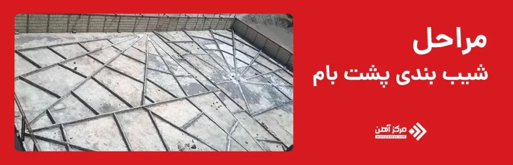 مراحل شیب بندی پشت بام