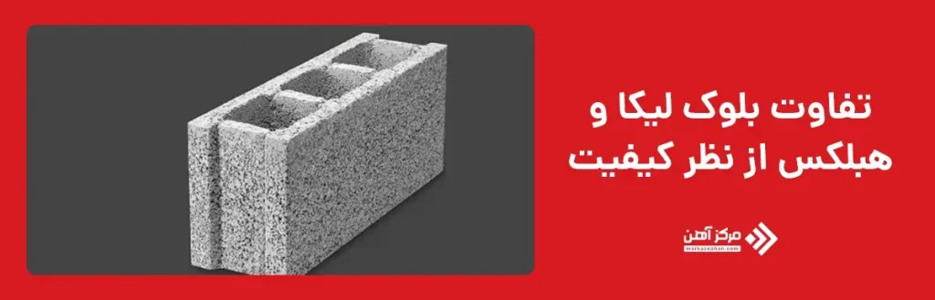 تفاوت بلوک لیکا و هبلکس از نظر کیفیت 