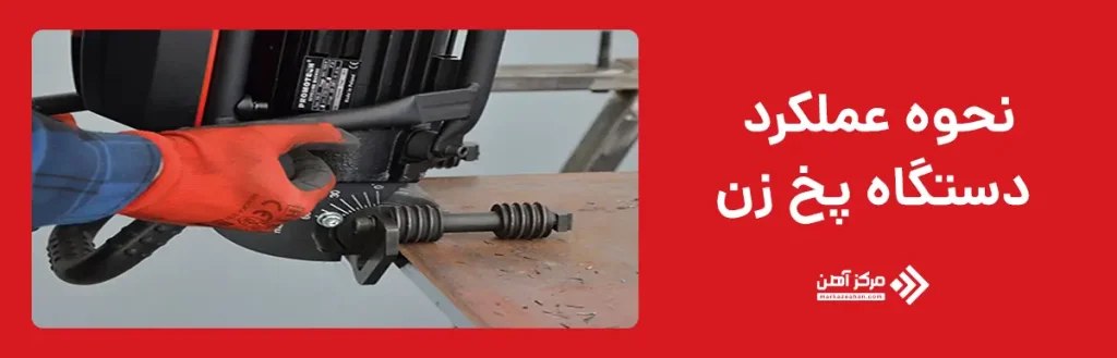 نحوه عملکرد دستگاه پخ زن