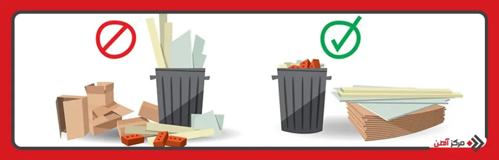 درصد مجاز پرت مصالح ساختمان