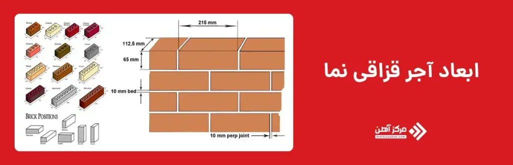 ابعاد آجر قزاقی نما