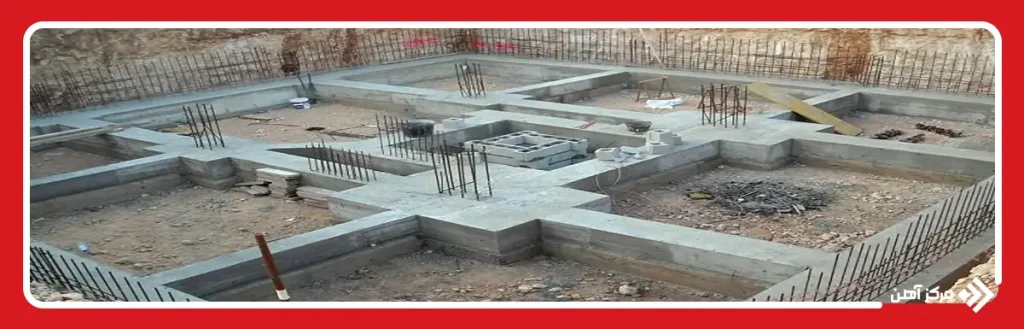 اجزای اصلی یک فونداسیون نواری شامل چه بخش‌ هایی هستند؟