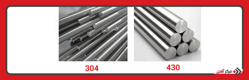 تفاوت استیل 304 و 430 در میزان جذب آهنربا