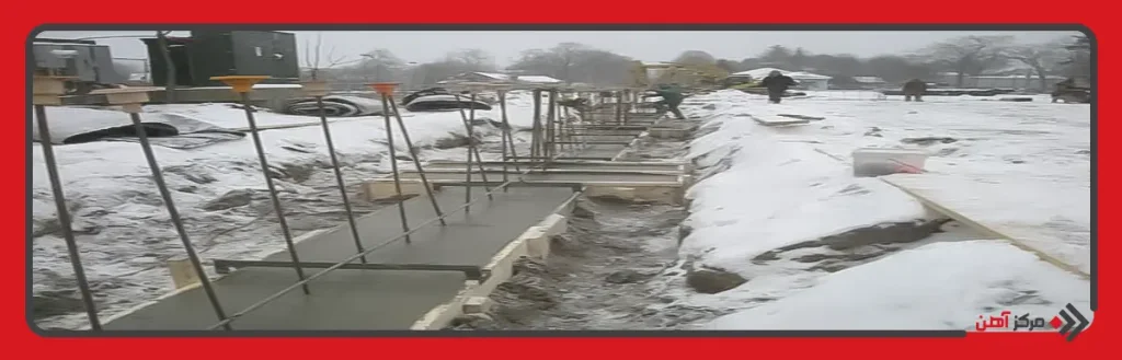 کنترل دما در بتن ریزی سرد