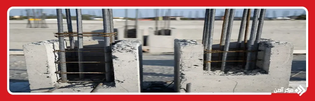 کنترل فواصل و مهار میلگرد بستر مطابق با آیین نامه