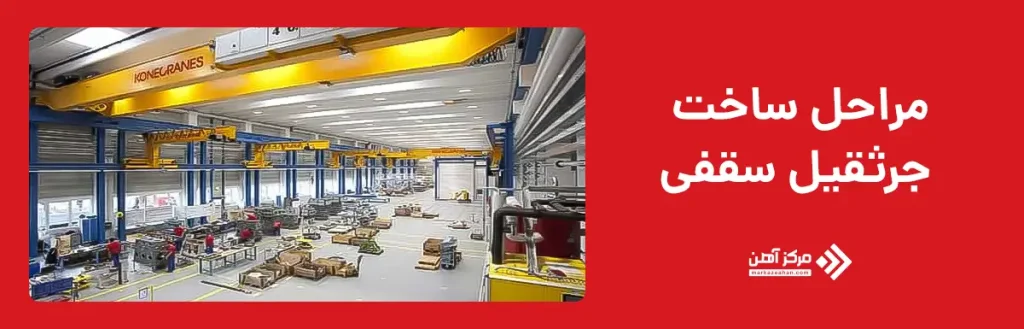 مراحل ساخت جرثقیل سقفی