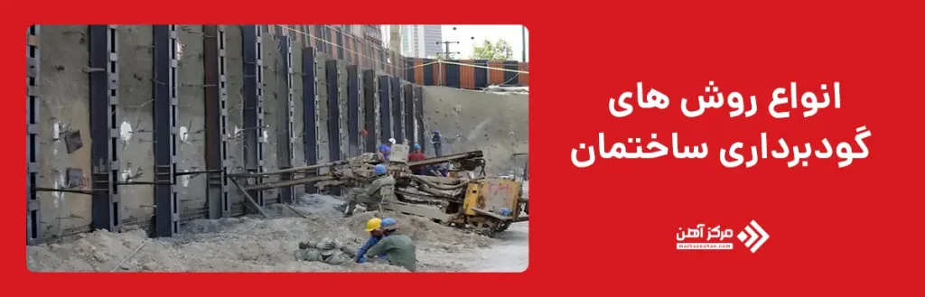 انواع روش های گودبرداری ساختمان