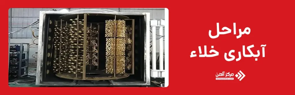 مراحل آبکاری خلاء