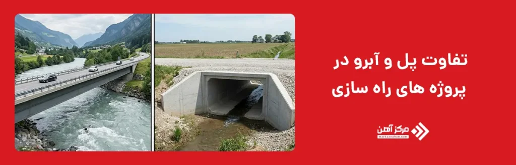 تفاوت پل و آبرو در پروژه های راه سازی