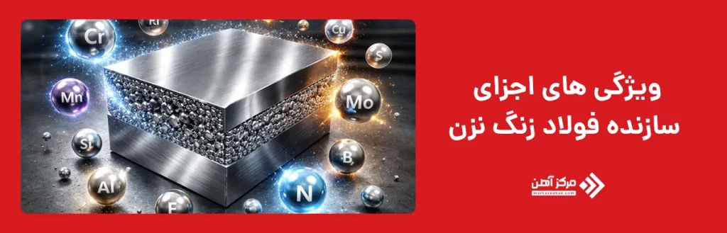 ویژگی های اجزای سازنده فولاد زنگ نزن